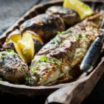 Gebackene Forelle mit Kartoffeln