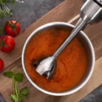 Stabmixer mit Linsensuppe