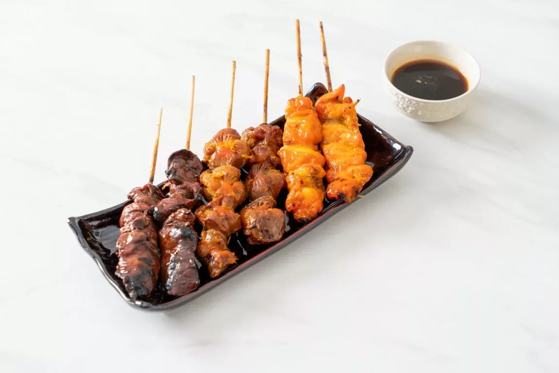 Teriyaki Hähnchen Spieße
