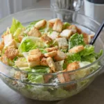 Schüssel mit Caesar Salad