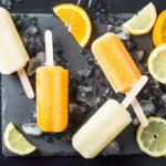 Capri Eis am Stiel mit Orange und Zitrone