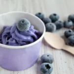 Frozen Joghurt mit Heidelbeeren