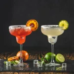 Margarita Cocktails mit Limette und Blutorange