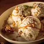 Walnuss Eis mit Karamell