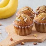 Bananen-Muffins mit Mandelsplittern