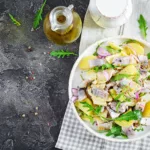 Traditioneller Heringssalat