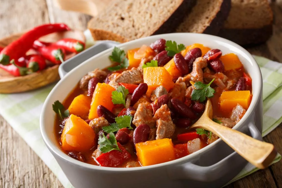 Kürbis-Bohnen Chilli