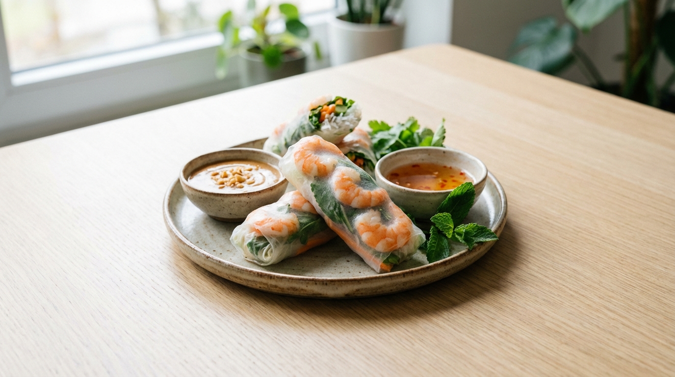 Erfrischende Sommerrollen: Leicht, knackig und voller Geschmack